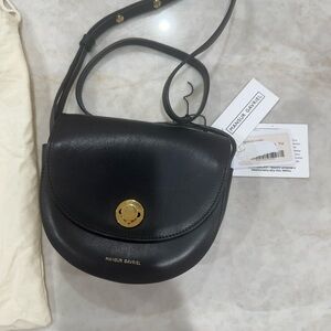 Mansur Gavriel Black Leather Crossbody Bag